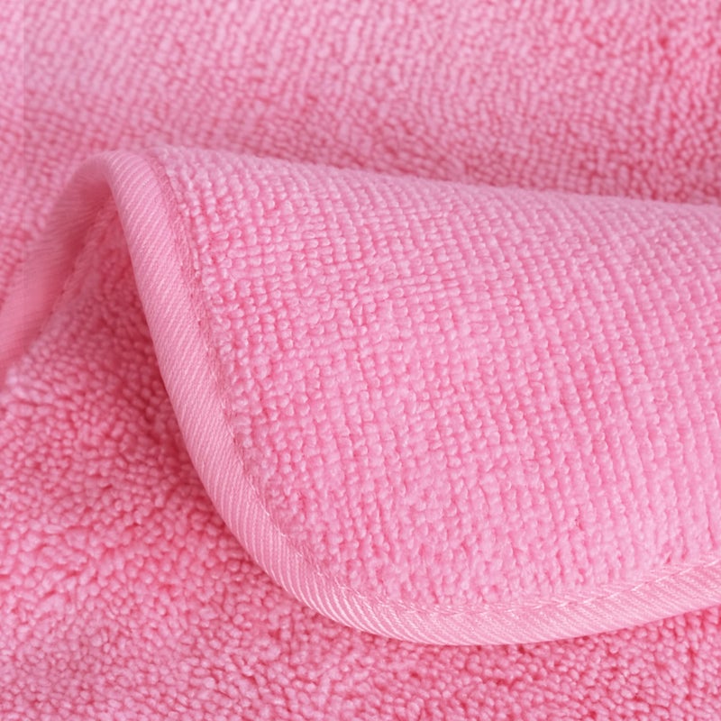 POLYTE Premium Lint Free Microfiber Washcloth Face Towel, 13 x 13 in, Set of 6 (Pink) - Image 2